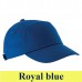 KP013 BAHIA - 7 panels cap, tépőzáras baseball sapka royal blue